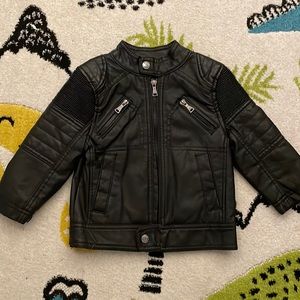 Toddler faux leather jacket NWOT
